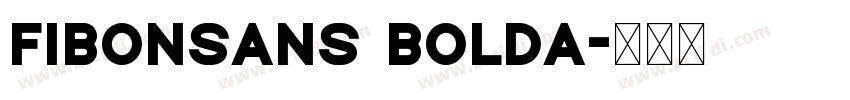 FibonSans Bolda字体转换